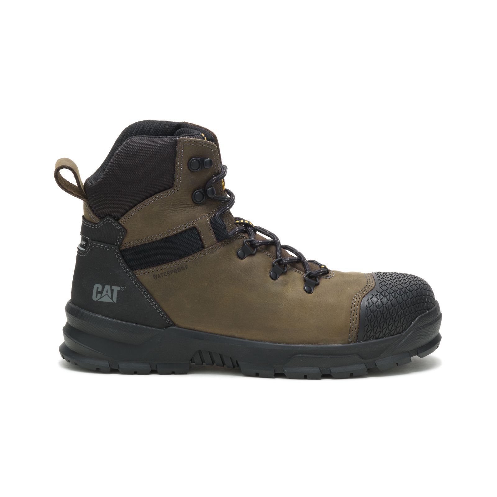 Caterpillar Men's Accomplice X Waterproof Steel Toe Work Boots Deep Green/Black CAT-95042